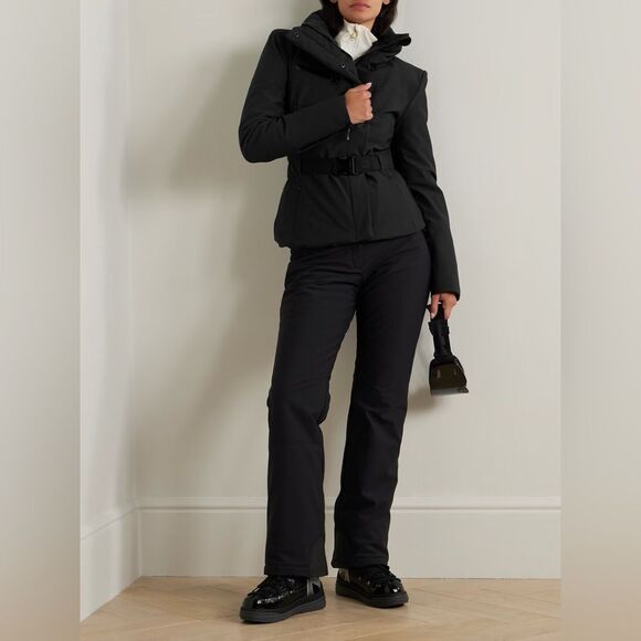 Goldbergh Elegante Belt Ski Jacket Soft Shell Insulated Coat Hooded US 8 NWT - Picture 2 of 11